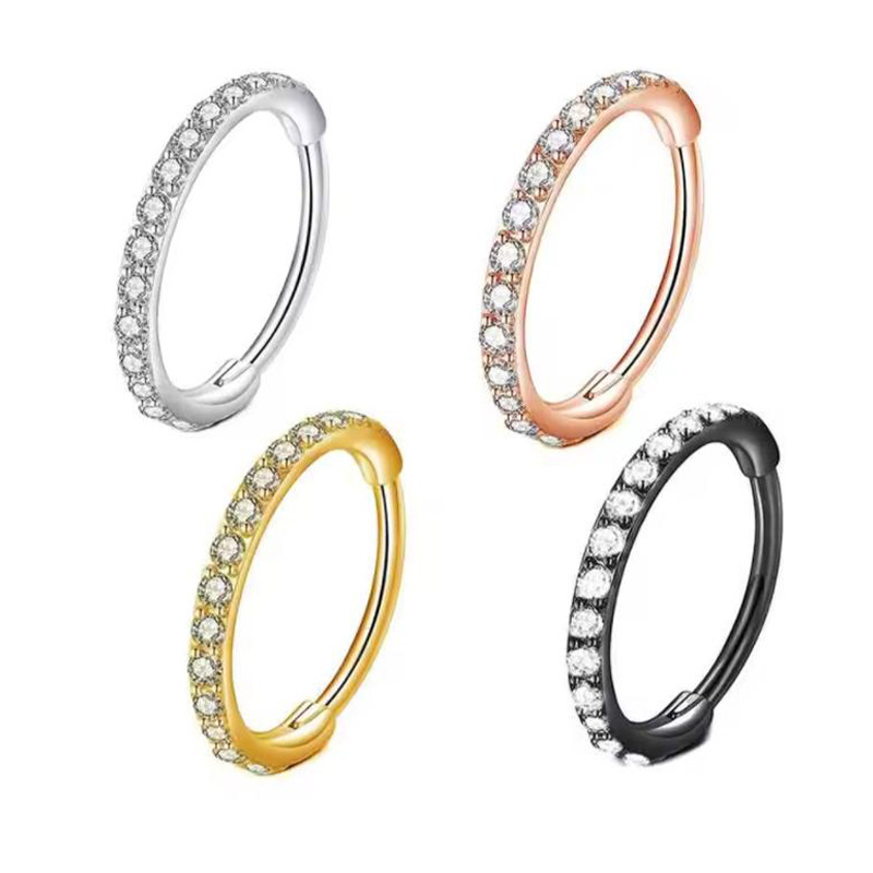 Body Jewelry Nose Ring - Aro de Nariz Transparente de 16G