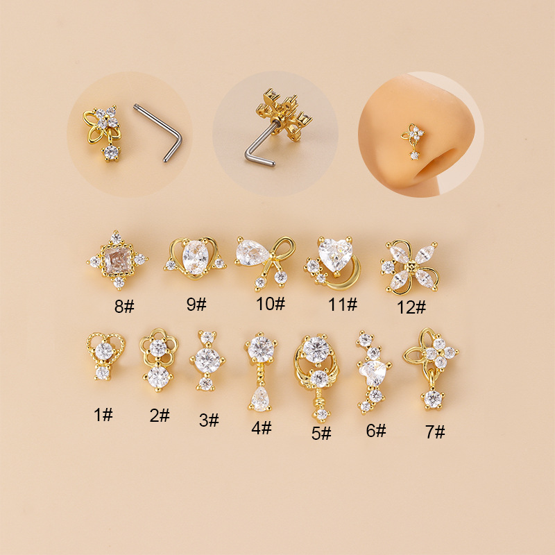 Body Jewelry Nose Ring - Piercing de Nariz en Forma de