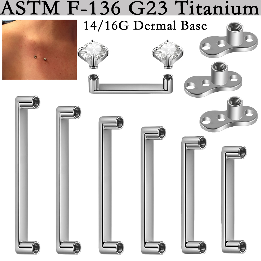 Body Jewelry Dermal - 5/1 Piezas de Anclaje Dérmico de