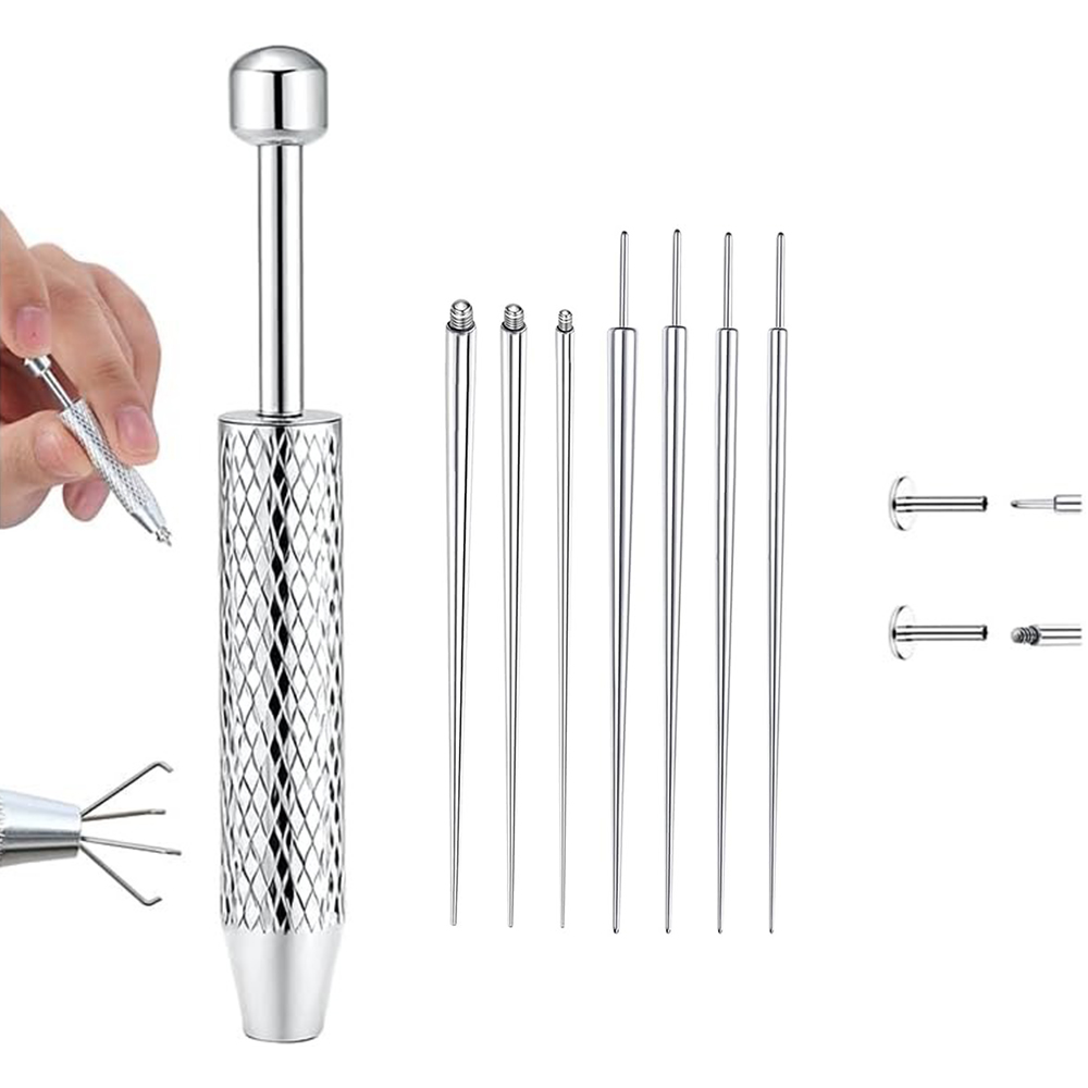 Body Jewelry Kit - Herramienta aplicadora de pinzas cónicas para