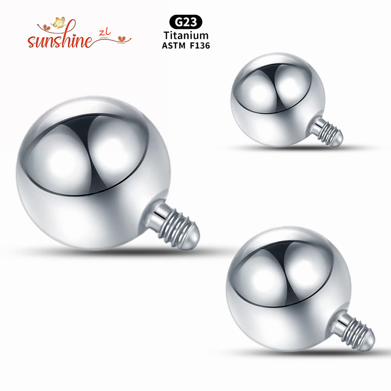 Body Jewelry Dermal - 1 Uds. Bola roscada interna, bola