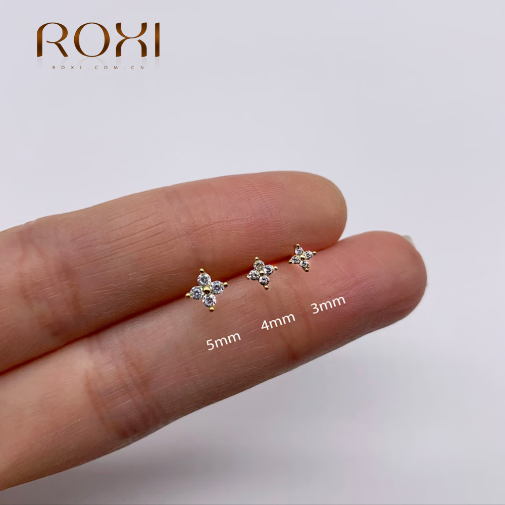 Body Jewelry Kit - ROXI-Juego de pendientes de plata de
