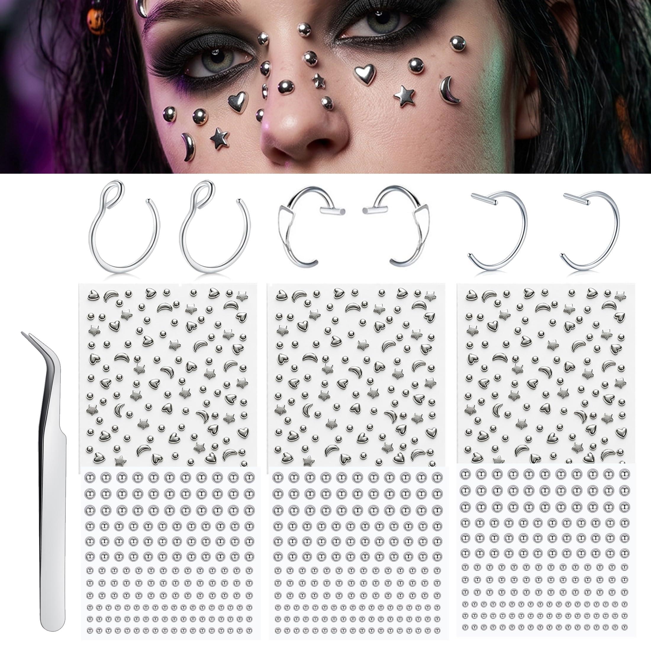 Body Jewelry Nose - Piercings Falsos Adhesivos: Bolas para la
