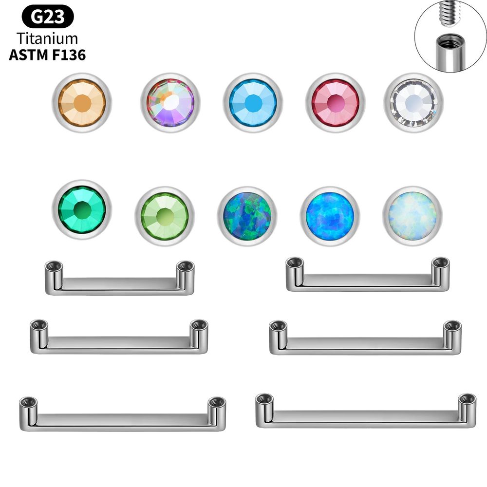 Body Jewelry Dermal - Piercing de Titanio ASTM F136 para
