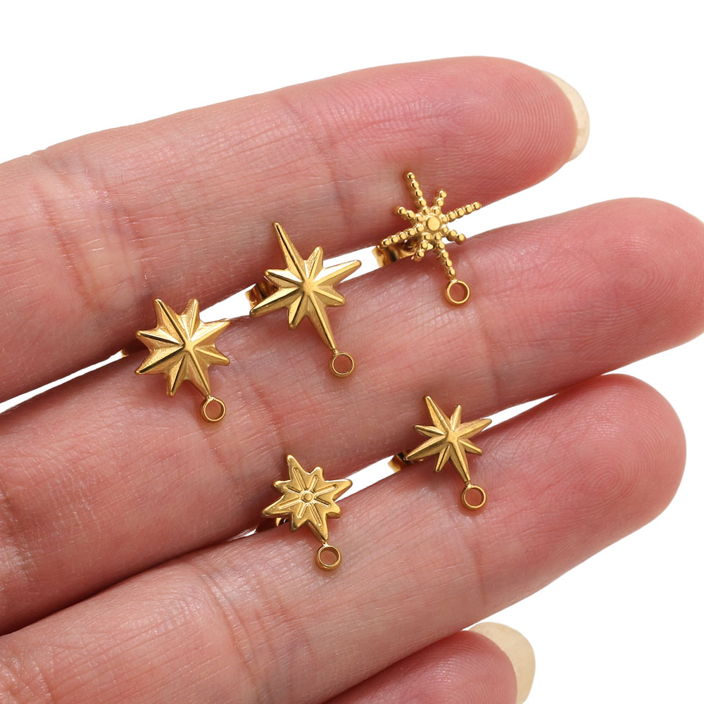 Body Jewelry Kit - 6 piezas de aretes de estrella