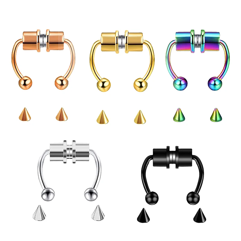 Body Jewelry Nose Ring - Piercing falso para la nariz, aro