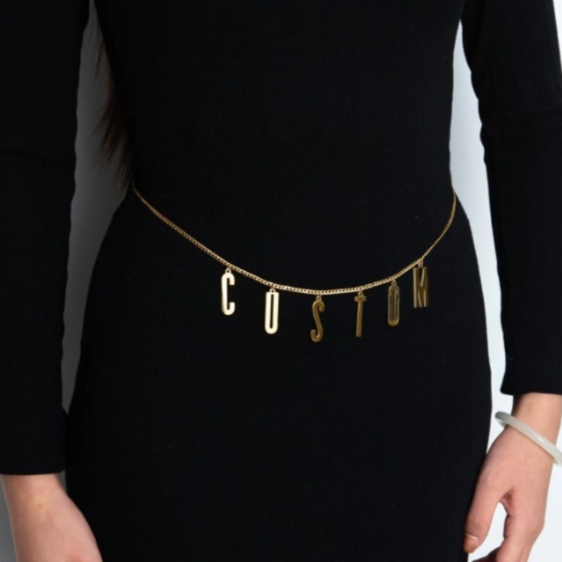 Body Jewelry Names - Cadena de cintura personalizada con nombre