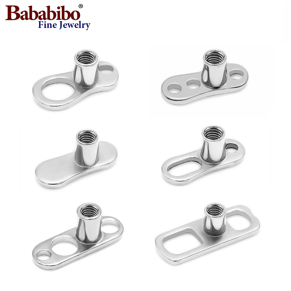 Body Jewelry Dermal - 10 Uds 14G 2mm/2,5mm G23 ancla