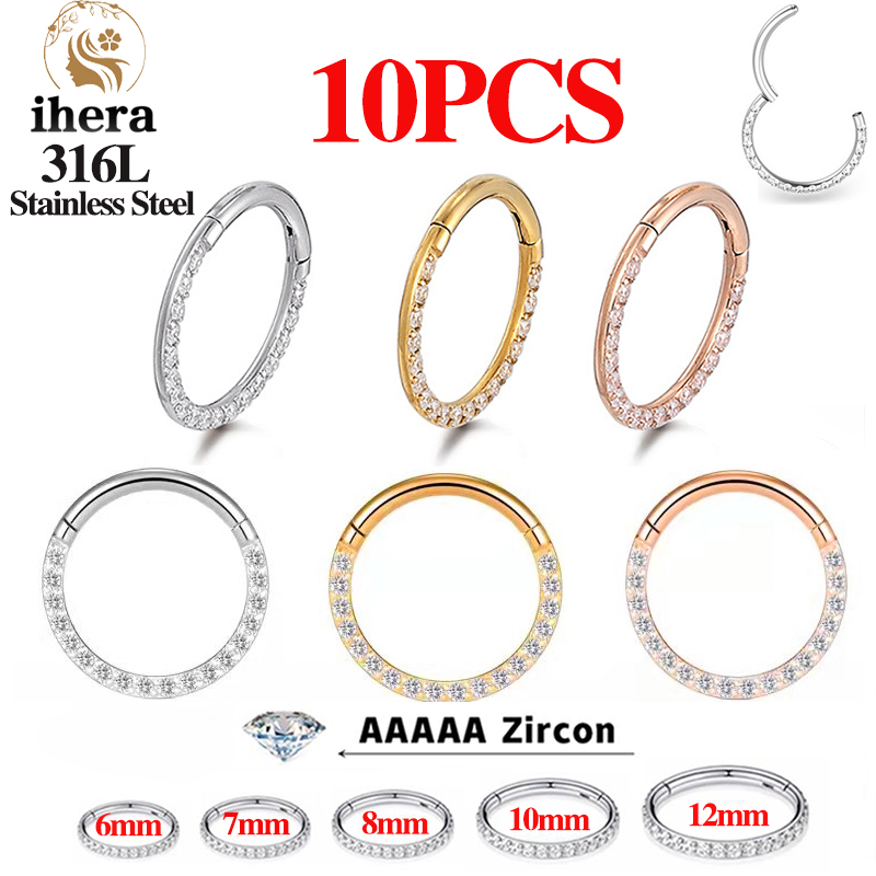 Body Jewelry Nose Ring - 1/10PCS Anillos de Nariz de Acero