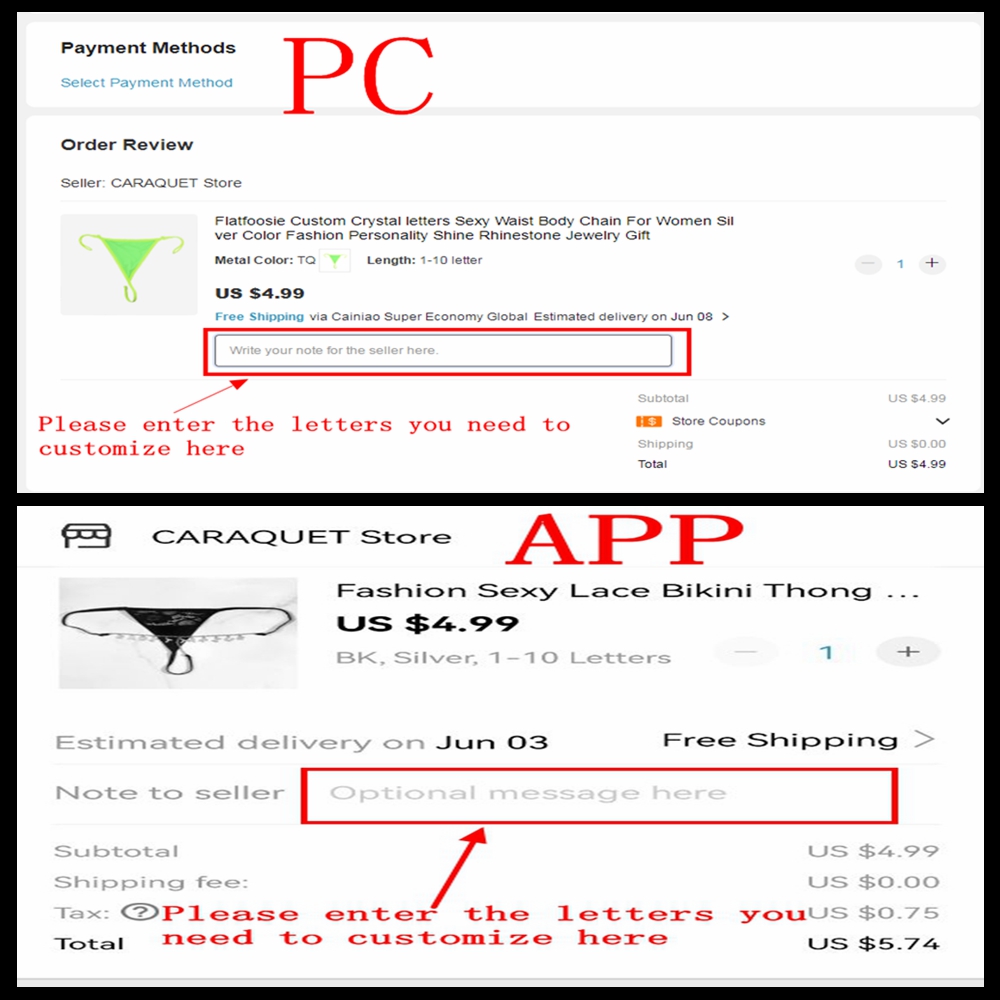 Tanga de Bikini personalizada  - Body Jewelry Names reseña y precio