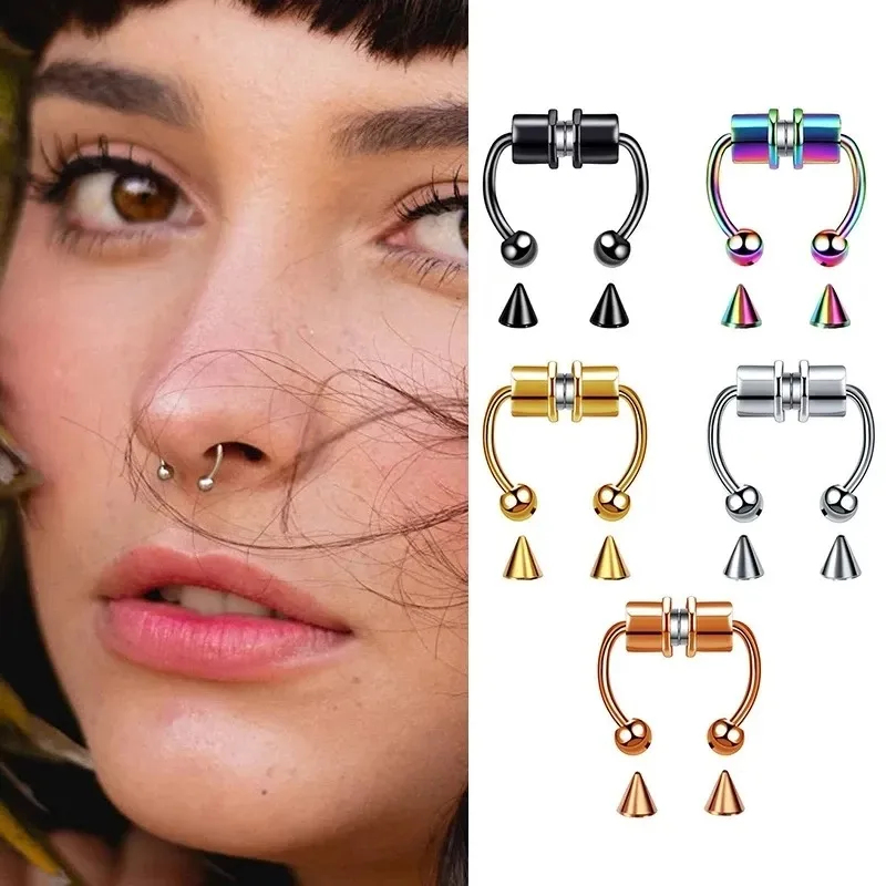 Anillos magnéticos falsos para - Body Jewelry Nose Ring reseña y precio