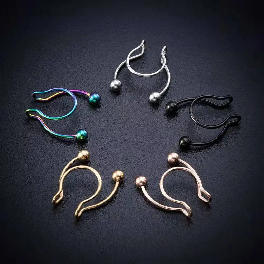Anillo de nariz falso en forma - Body Jewelry Nose Ring reseña y precio