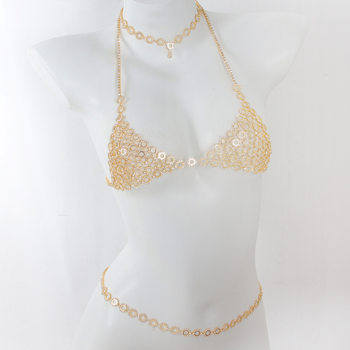 Collar de cadena de cintura de - Body Jewelry Kit reseña y precio