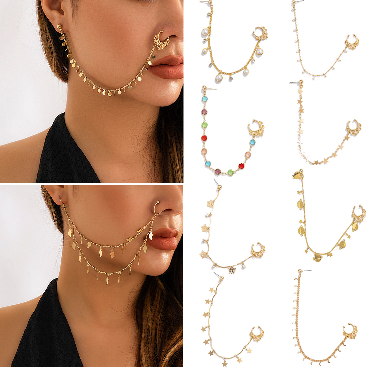 Pendientes con borlas de marip - Body Jewelry Nose reseña y precio