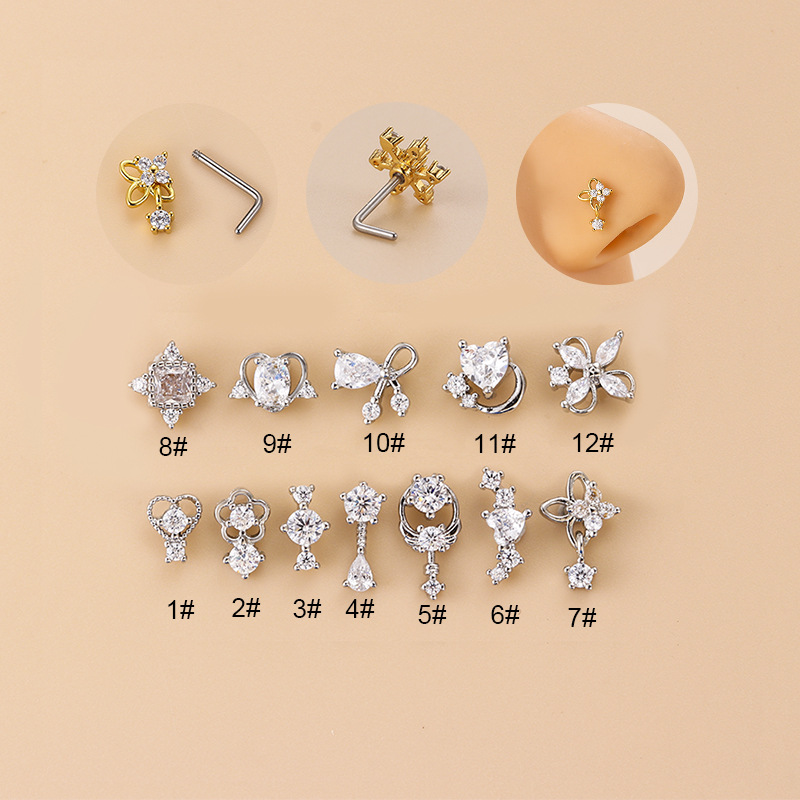 Piercing de Nariz en Forma de  - Body Jewelry Nose Ring reseña y precio