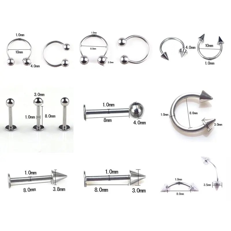 45/80/110 Uds mezcla de estilo - Body Jewelry Display Case reseña y precio