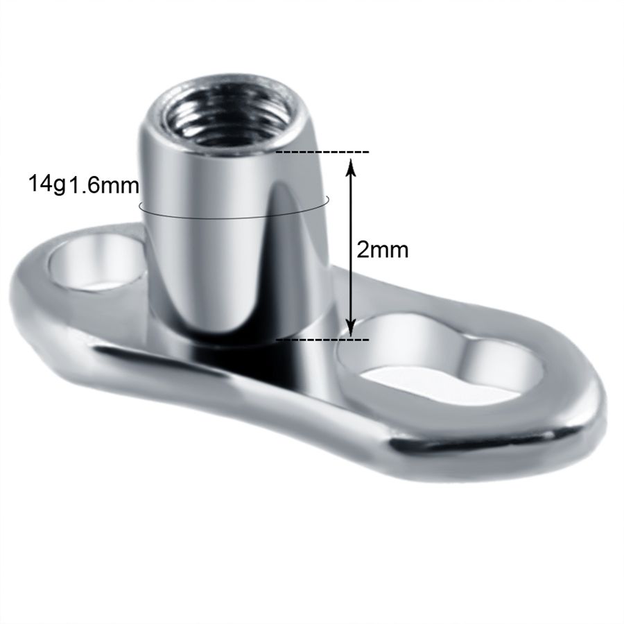 10 unids/lote G23 titanio Micr - Body Jewelry Dermal reseña y precio