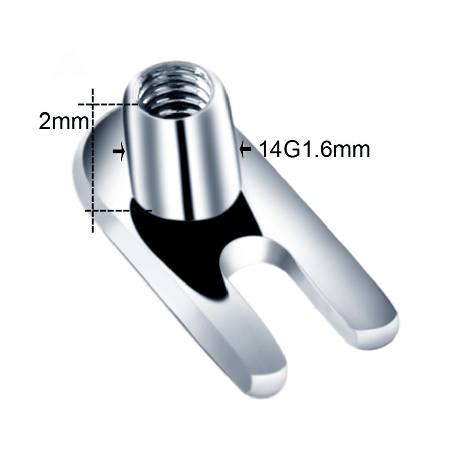 10 unids/lote G23 titanio Micr - Body Jewelry Dermal reseña y precio