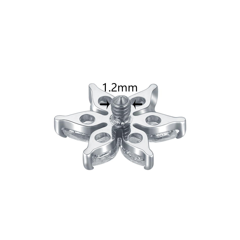 1/5 Uds. Piercing de extremos  - Body Jewelry Dermal reseña y precio