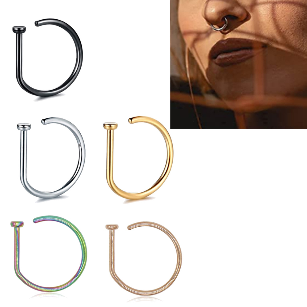 Anillos de nariz falsos para h - Body Jewelry Nose Ring reseña y precio