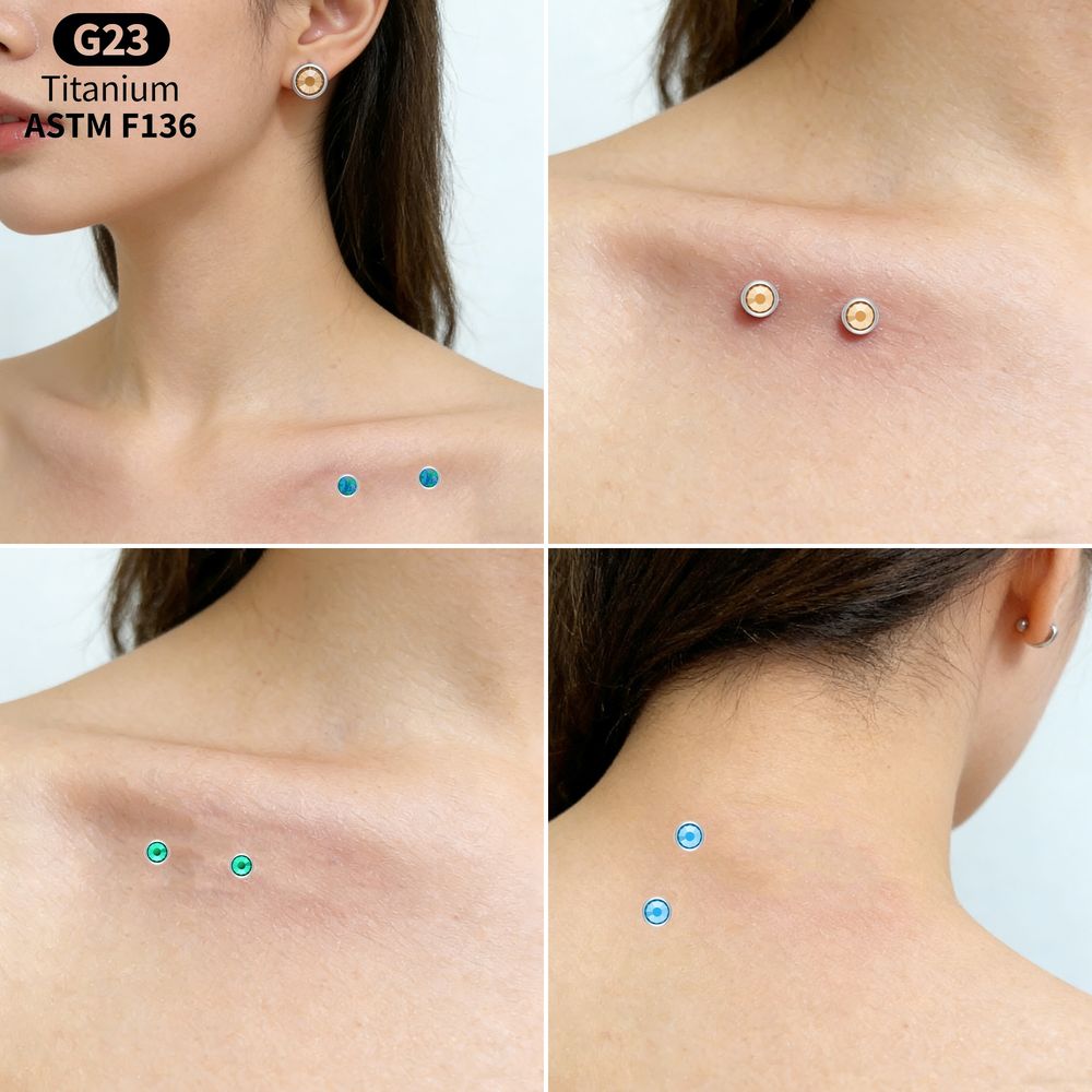 Piercing de Titanio ASTM F136  - Body Jewelry Dermal reseña y precio