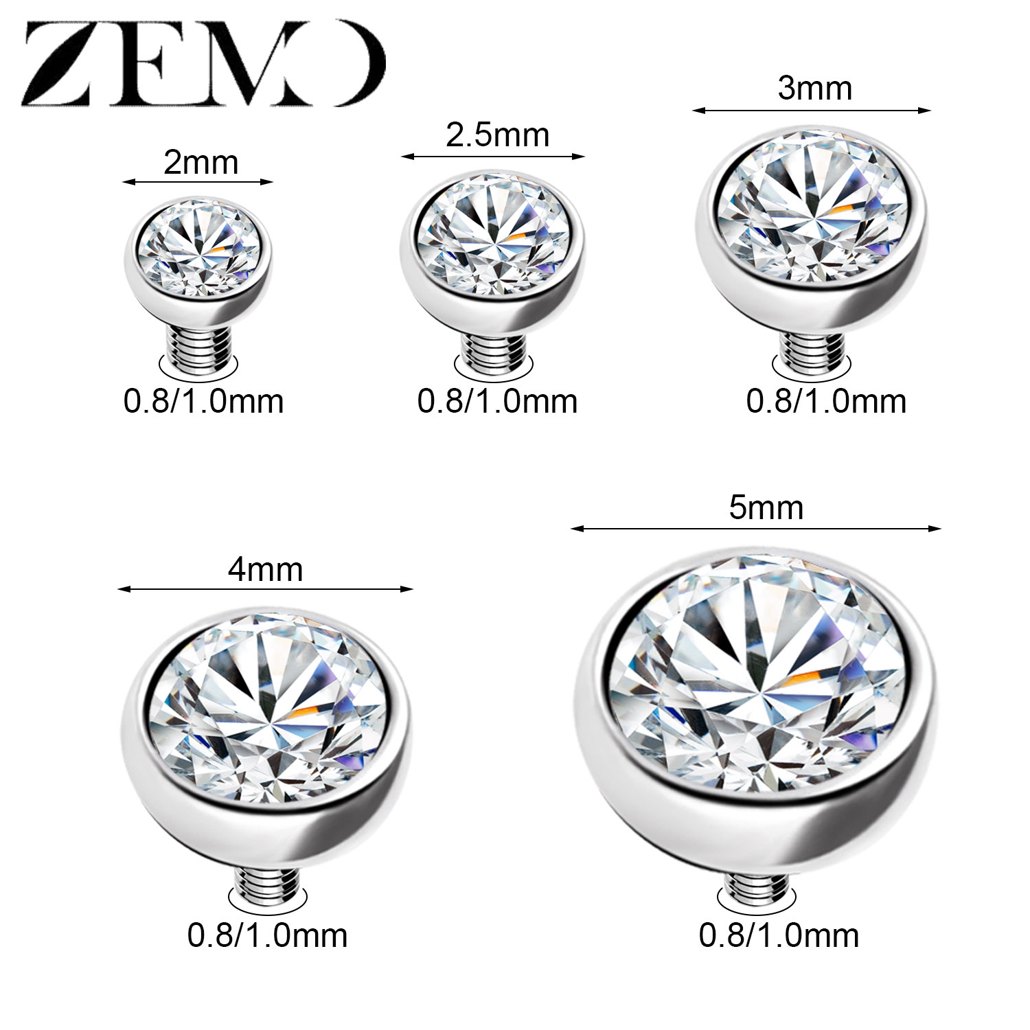 ZEMO 1-2 piezas/lote, Anclaje  - Body Jewelry Dermal reseña y precio