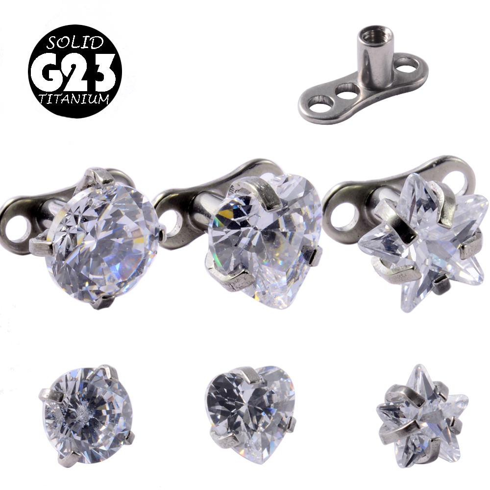 1 pieza G23 titanio ancla dérm - Body Jewelry Dermal reseña y precio