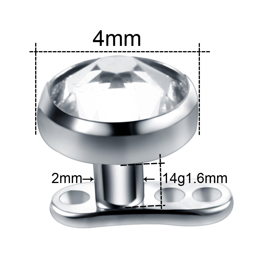 10 unids/lote de Micro Piercin - Body Jewelry Dermal reseña y precio