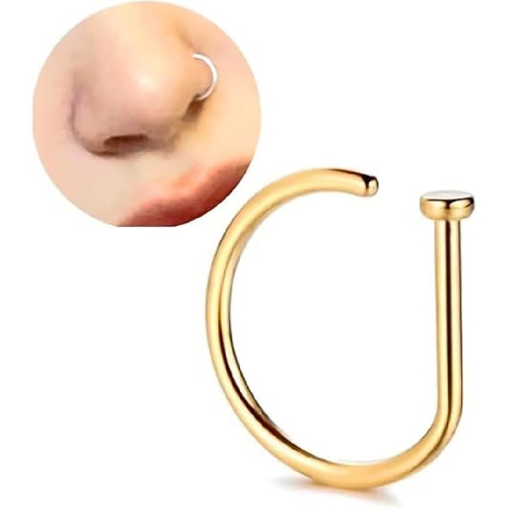 Paquete de 4 anillos de nariz  - Body Jewelry Nose Ring reseña y precio