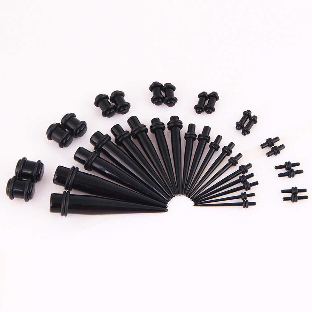 Set de 36 Expansores de Oreja, - Body Jewelry Gauge Sizes reseña y precio