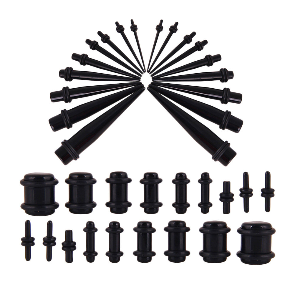 Set de 36 Expansores de Oreja, - Body Jewelry Gauge Sizes reseña y precio