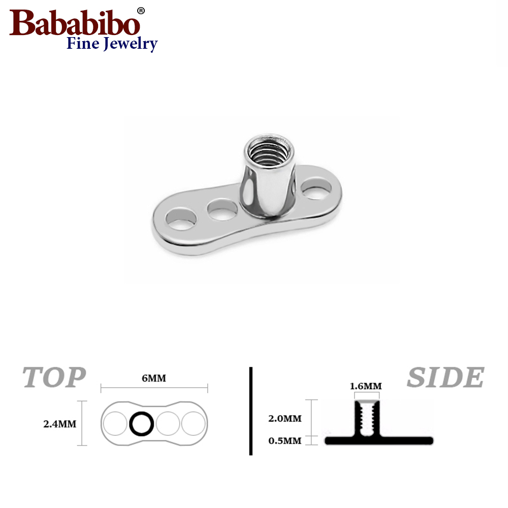 10 Uds 14G 2mm/2,5mm G23 ancla - Body Jewelry Dermal reseña y precio