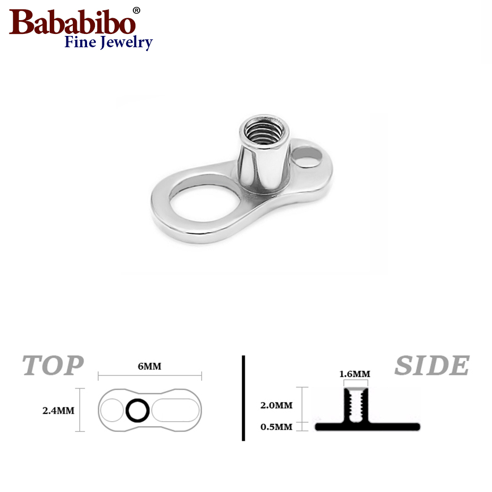 10 Uds 14G 2mm/2,5mm G23 ancla - Body Jewelry Dermal reseña y precio