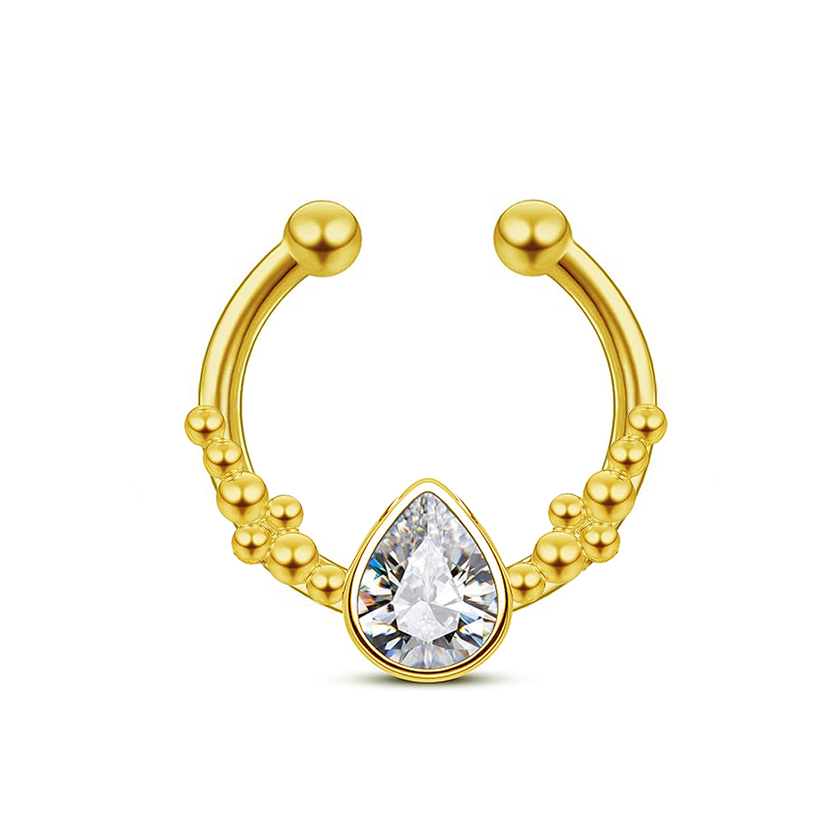 Anillo de nariz falso con form - Body Jewelry Nose Ring reseña y precio
