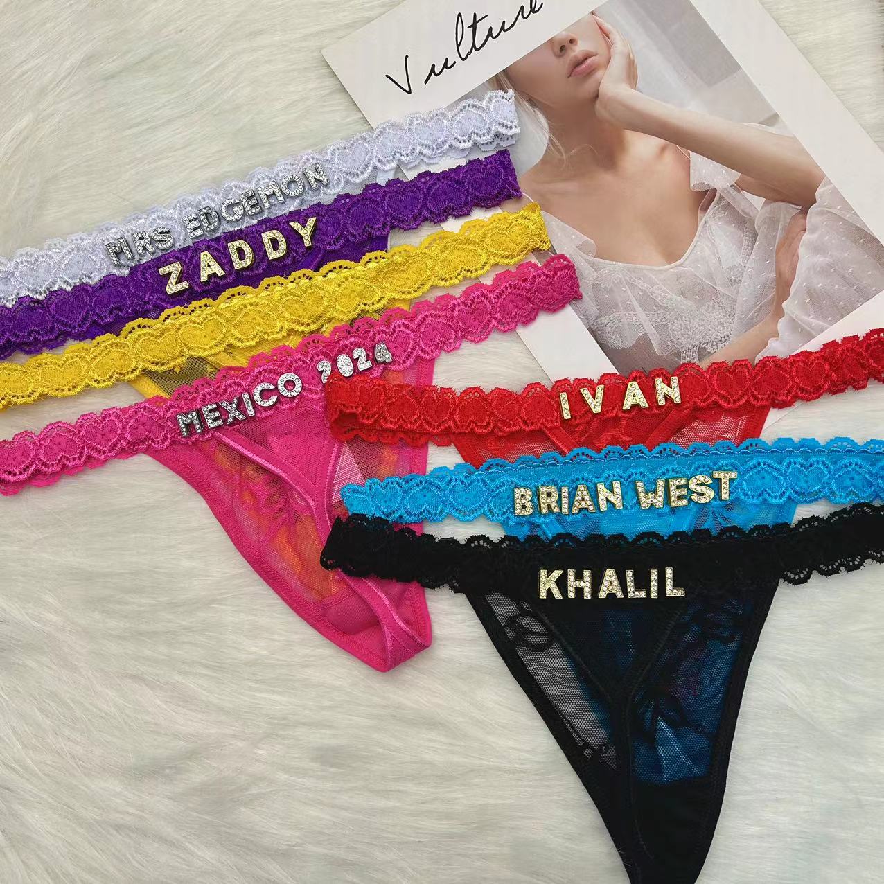 Tanga personalizada con nombre - Body Jewelry Names reseña y precio
