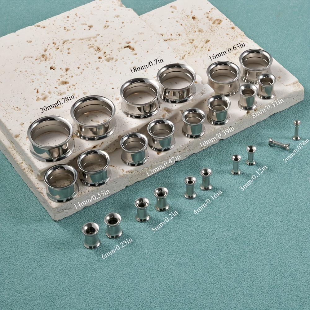 Juego de tapones para los oído - Body Jewelry Gauge Sizes reseña y precio