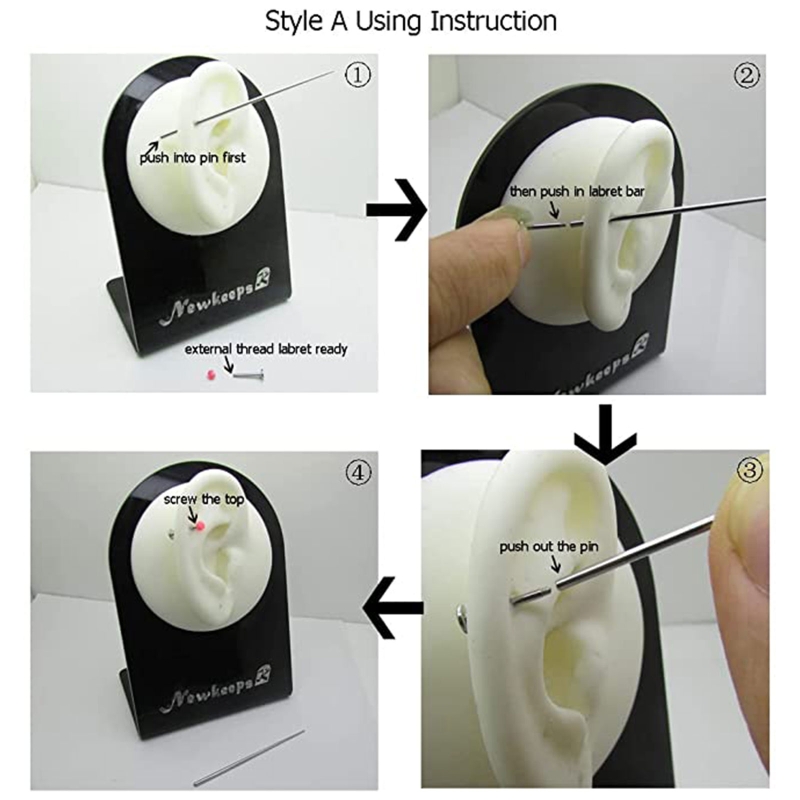 Barra de pasador de inserción  - Body Jewelry Kit reseña y precio