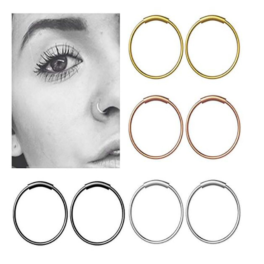 Lote de 3 Anillos Continuos Si - Body Jewelry Nose Ring reseña y precio